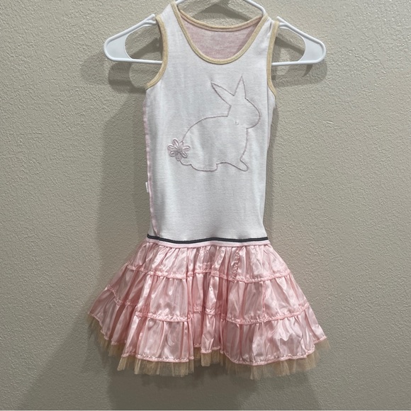 Ooh! La La! Couture Light Pink Bunny Dress in Size 6x/7 - Picture 3 of 6